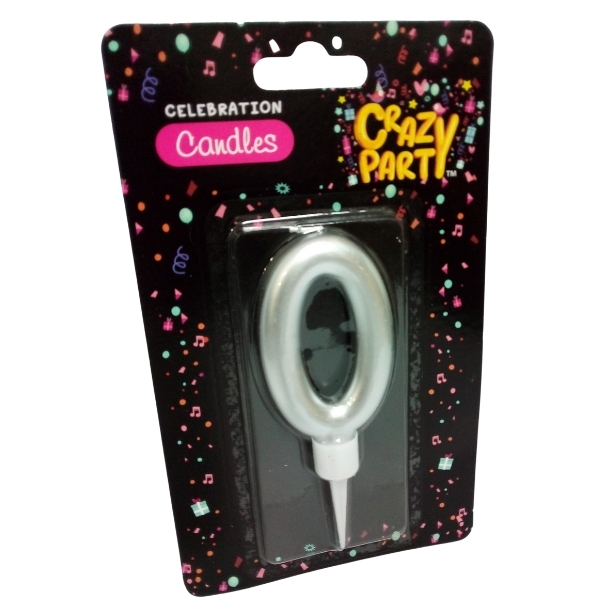 SourceDirect – Large Foil Birthday Candle Number – 0 (Pack of 80)