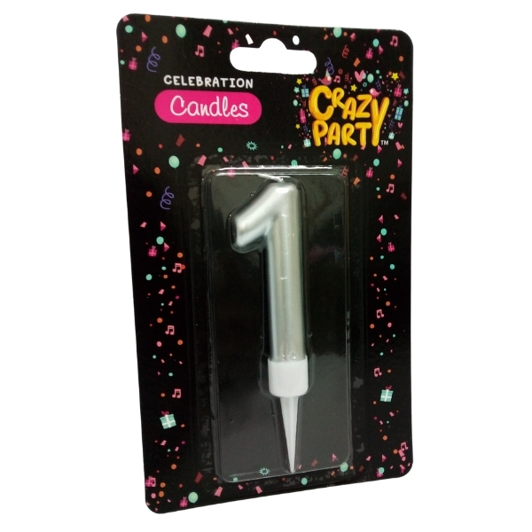 SourceDirect – Birthday Candle / Large Foil Birthday Candle Number – 1