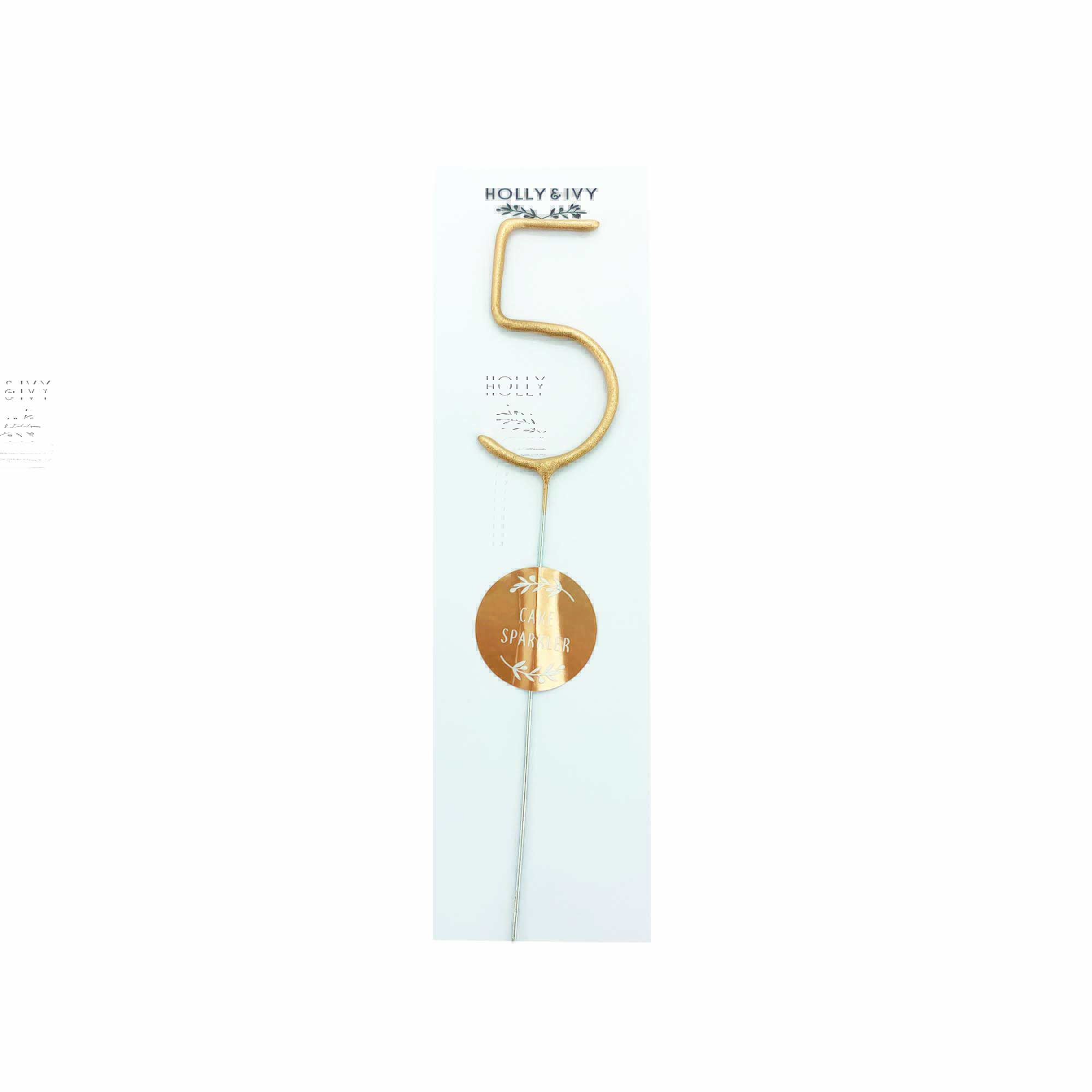 Holly & Ivy Number Sparkler – Five