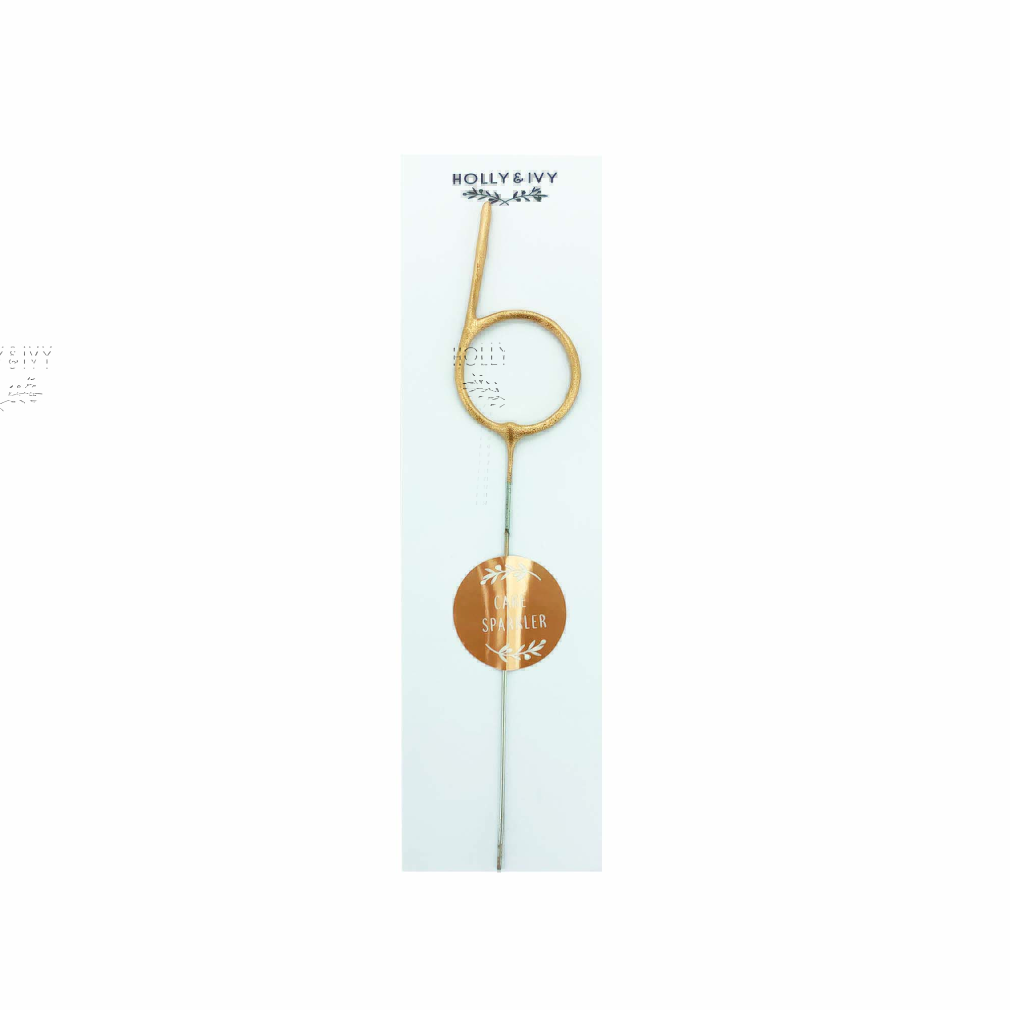 Holly & Ivy Number Sparkler – Six