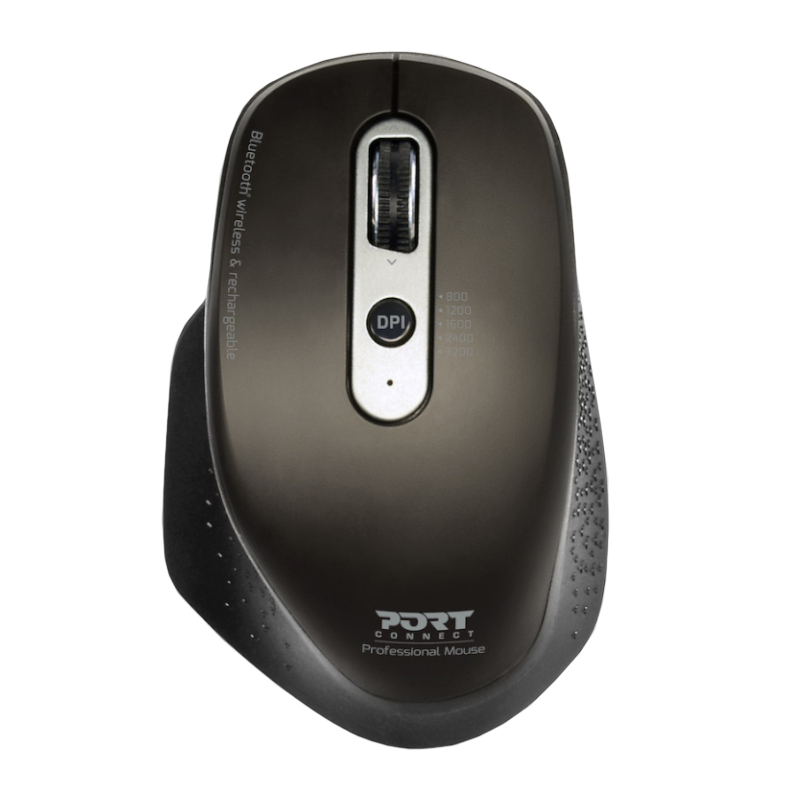 Port Office Executive Rechargeable Bluetooth Mouse Combo Black