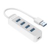 Orico 4 Port USB3.0 Hub – White Orico 4 Port USB3.0 Hub – White