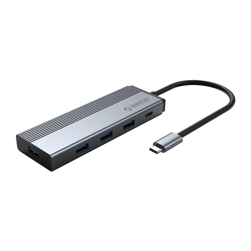 Orico Type-C 5-in-1 PD Multifunctional Docking Station – Grey