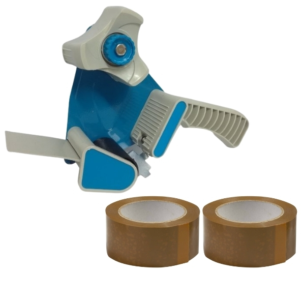 SourceDirect – Tape Dispenser 48mm with 2 x 50m Buff Tape
