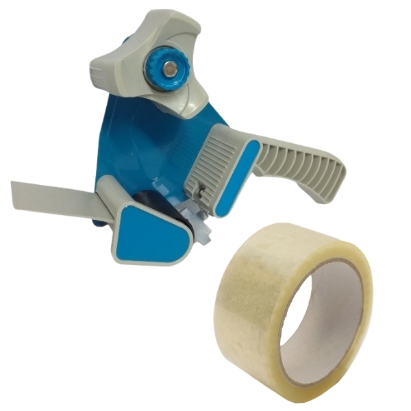 SourceDirect – Tape Dispenser 48mm with 1 x 50m Clear Packaging Tape