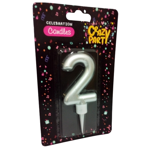 SourceDirect – Large Foil Birthday Candle Number – 2 (Pack of 20)