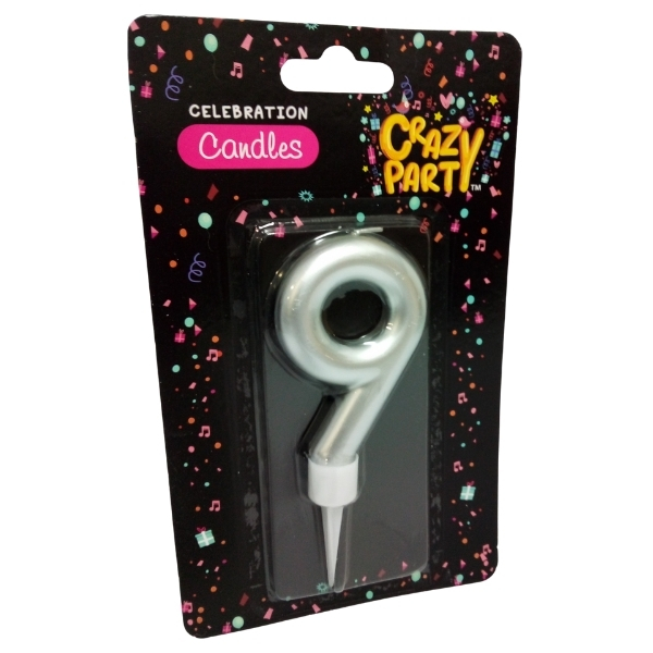 SourceDirect – Large Foil Birthday Candle Number – 9 (Pack of 16)