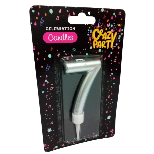 SourceDirect – Large Foil Birthday Candle Number – 7 (Pack of 21)