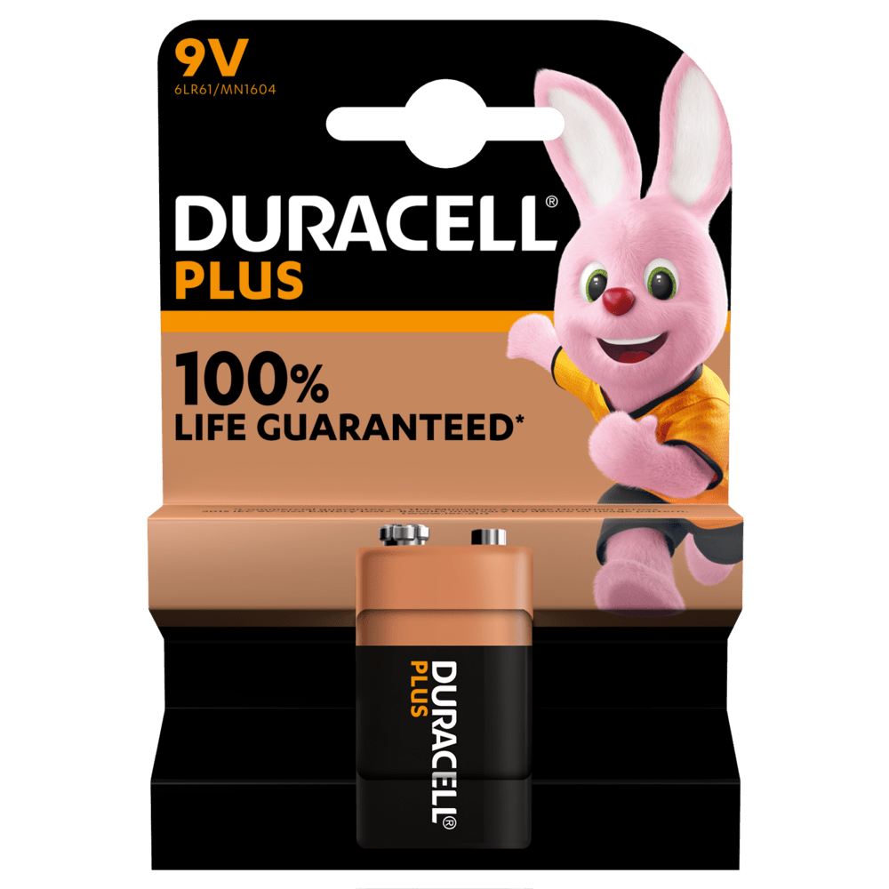 Duracell Plus 9V Alkaline Batteries – 1 Pack (Parallel Import)