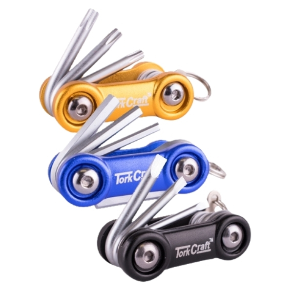 Tork Craft – Allen Key Sets 6 in1 / Aluminium Mini Folding Key Set – 3Pc
