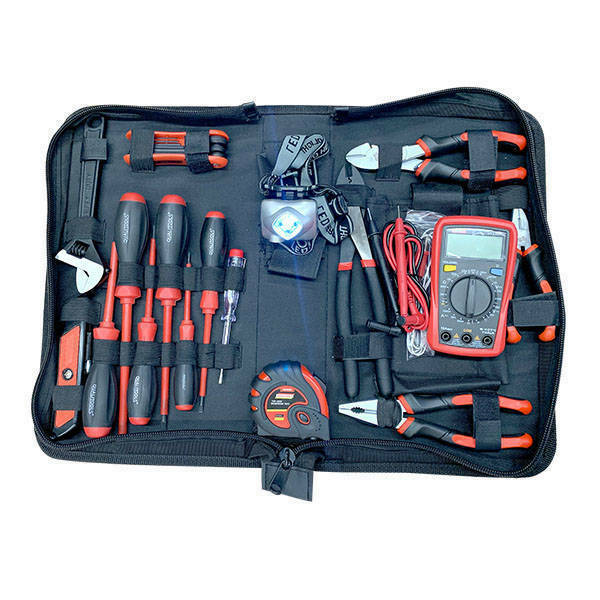 Qualitools 26 Piece Zipper Electrical Tool Bag Large