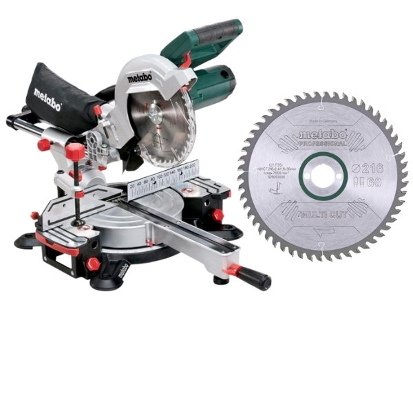Metabo – Mitre Saw KGS 216 M (619260000) & Saw Blade Multi-Cut (628083000)
