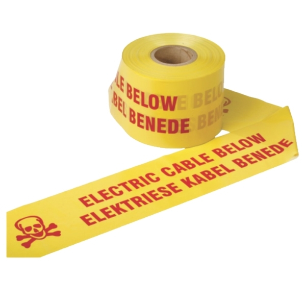 Waco – Danger Tape / Electric (75mm x 150mm x 500m) – Red/Yellow