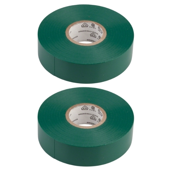 Scotch – Vinyl Electrical Tape 3m Flame Retardant – Green (Pack of 2)