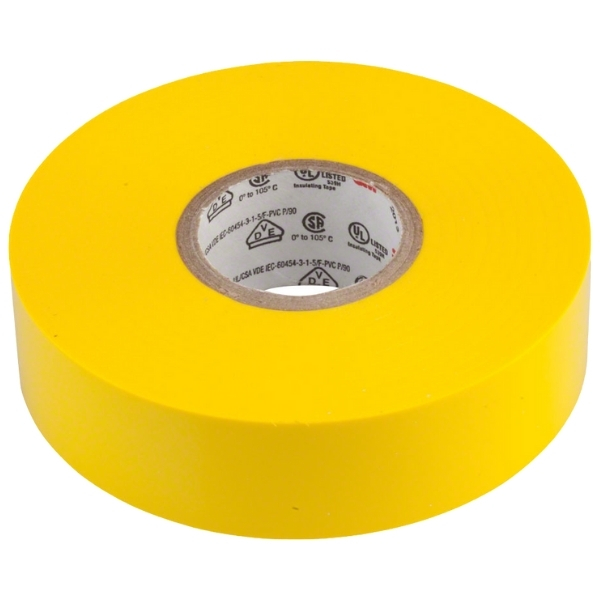 Scotch – Vinyl Electrical Tape – 3m (Yellow)