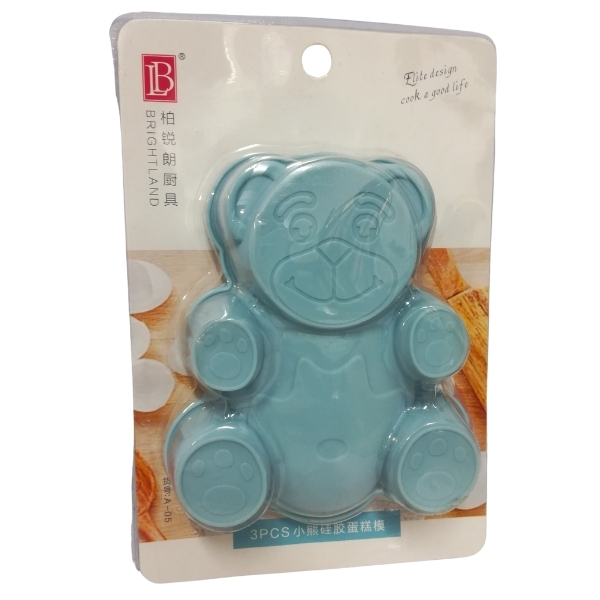 SourceDirect – Cake Mould / Bear Shaped Cake Mould 14 x 10cm – 3 Piece