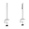 Slatwall Desk Mounting Pole Up To 50kg – White Slatwall Desk Mounting Pole Up To 50kg – White