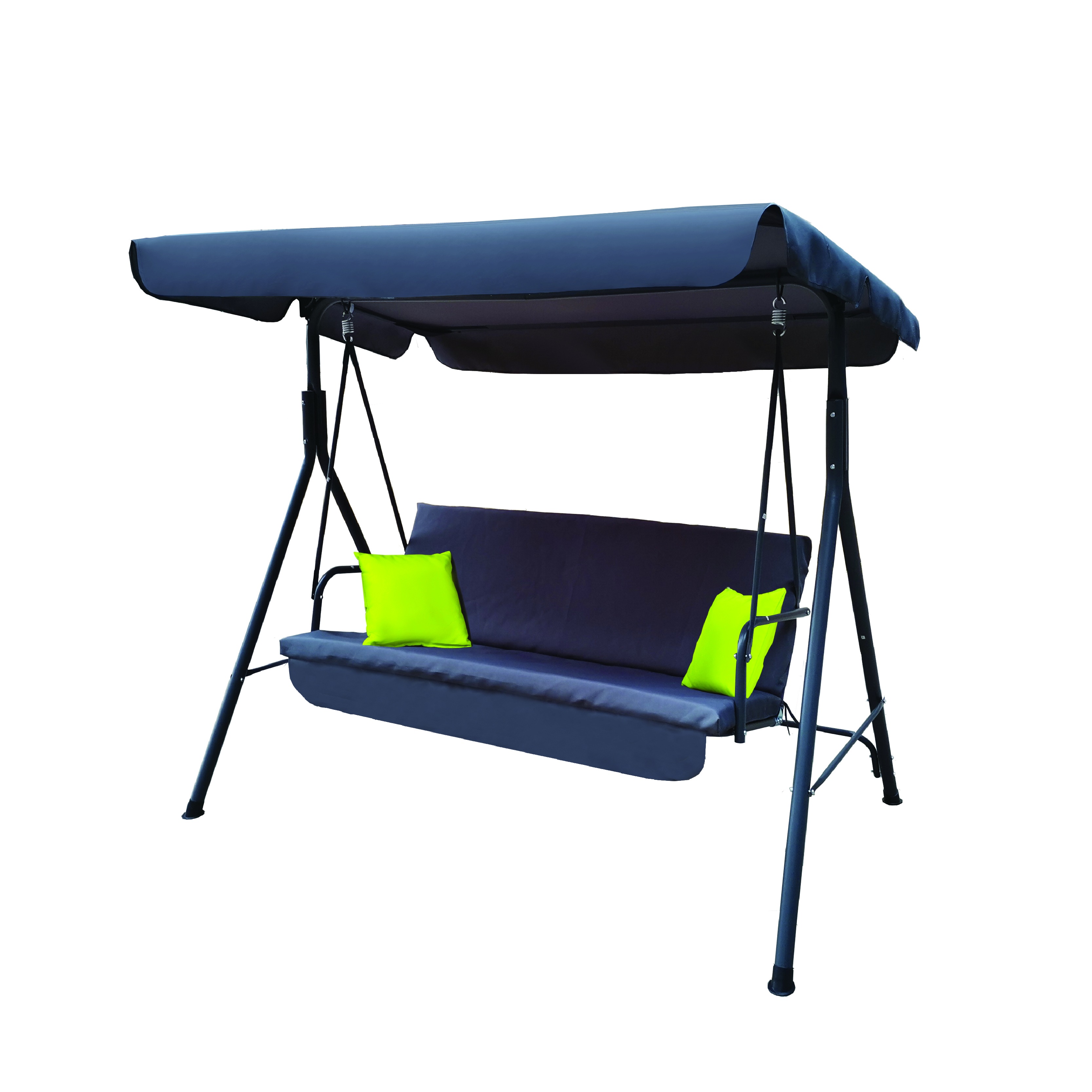 Seagull Garden 3 Seater Metal Swing Chair with Canopy