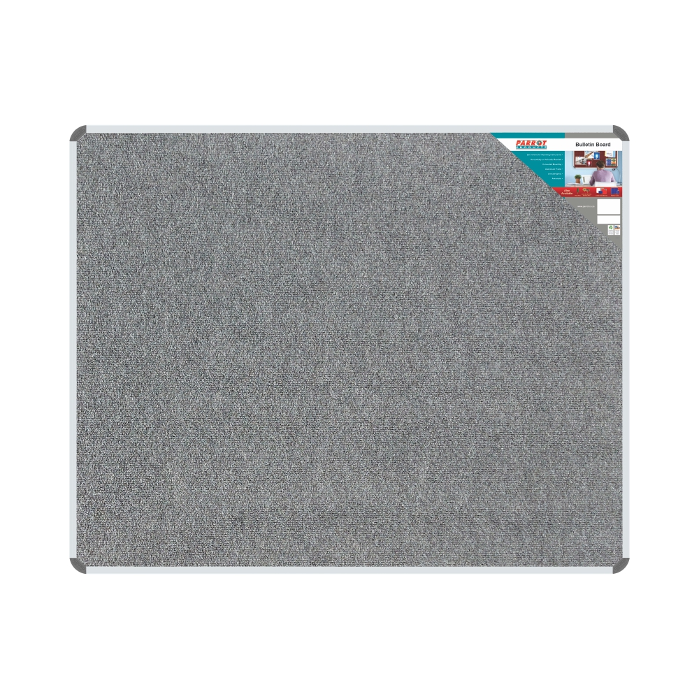 Parrot Product Bulletin Board Ribbed Aluminium Frame (1500x1200mm – Laurel)