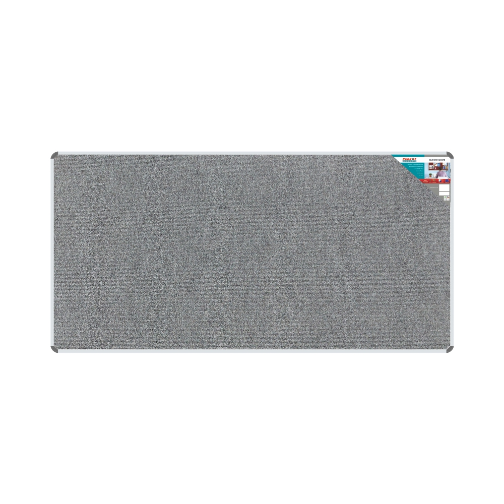 Parrot Bulletin Board Ribbed Aluminium Frame (2400x1200mm – Laurel)