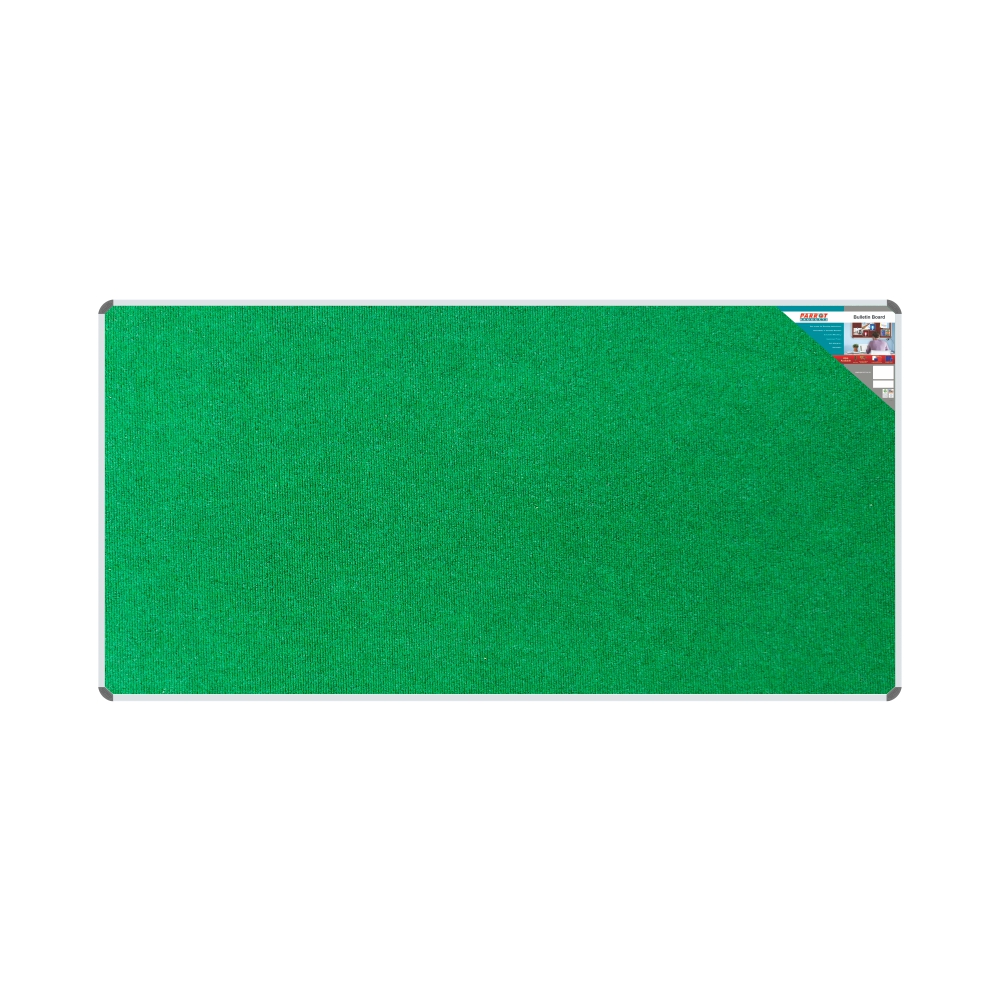 Parrot Products Bulletin Board Ribbed Aluminium Frame (2400x1200mm – Palm)