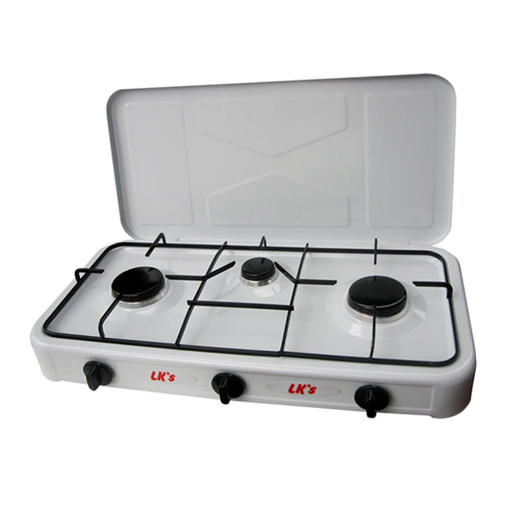 LK’s 3 Burner Gas Hotplate with Lid