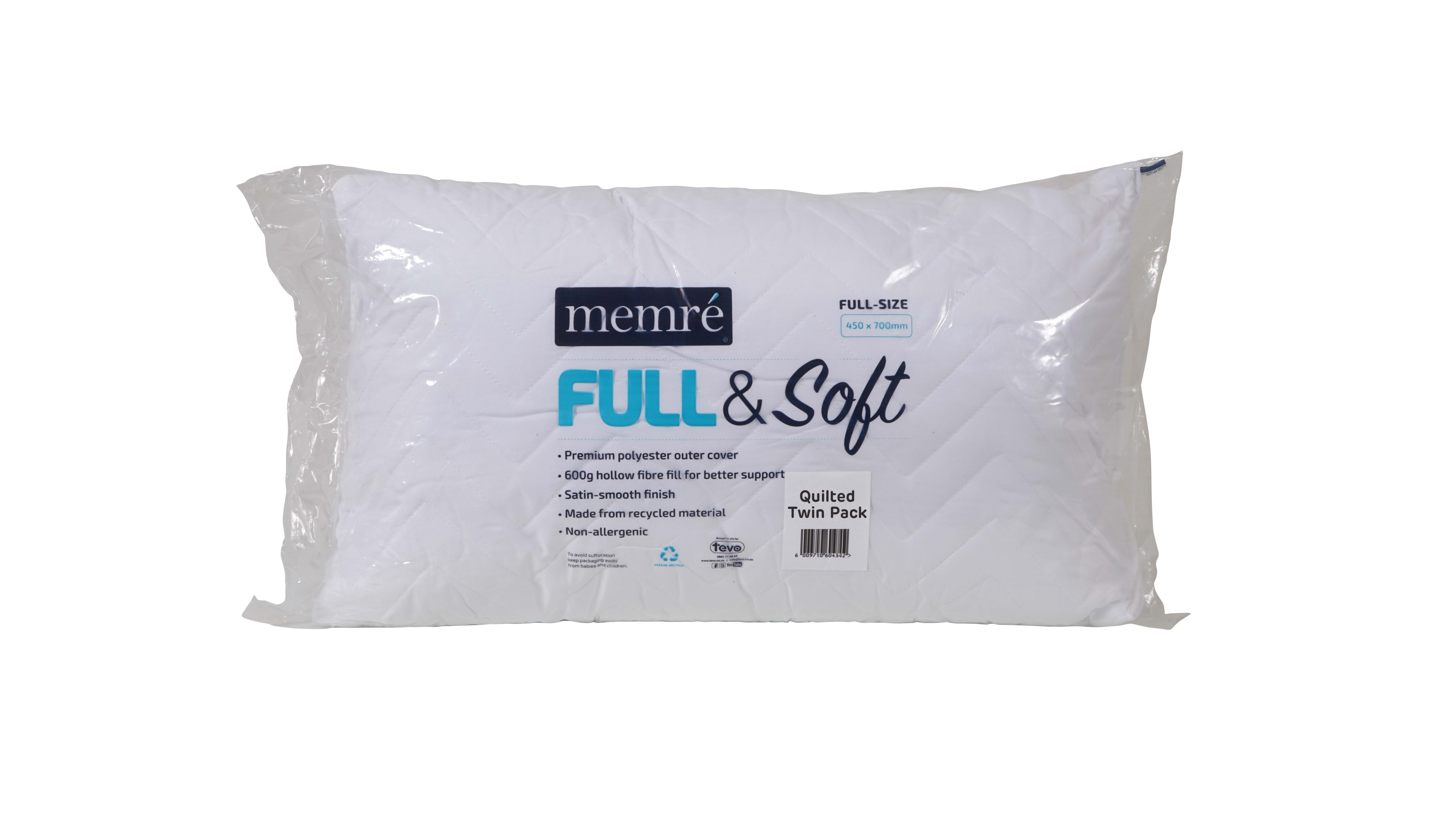 Memre Full & Soft Quilted Twin Pack Pillow