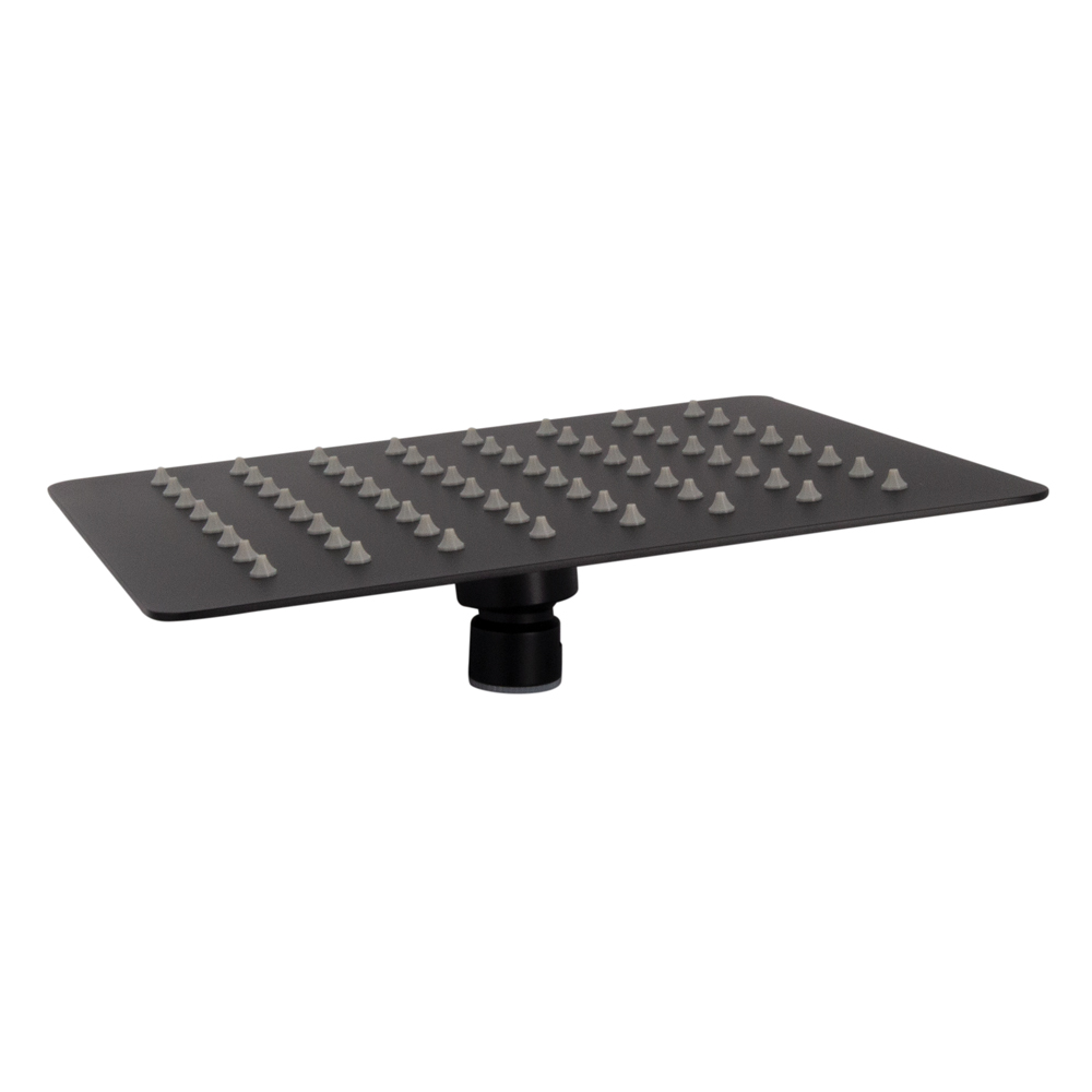 Wildberry Matt Black Square Shower Head