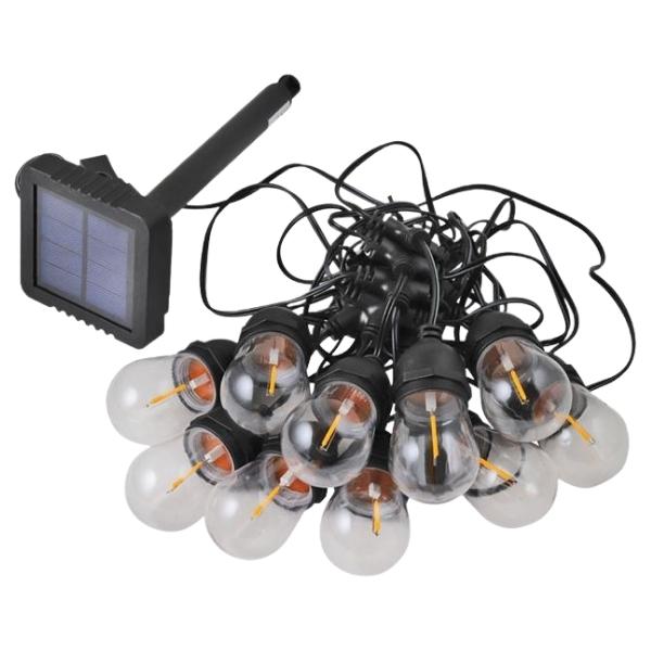 SolarMate – Filament LED String Light with 5.5m Cable Length – 10 Lights