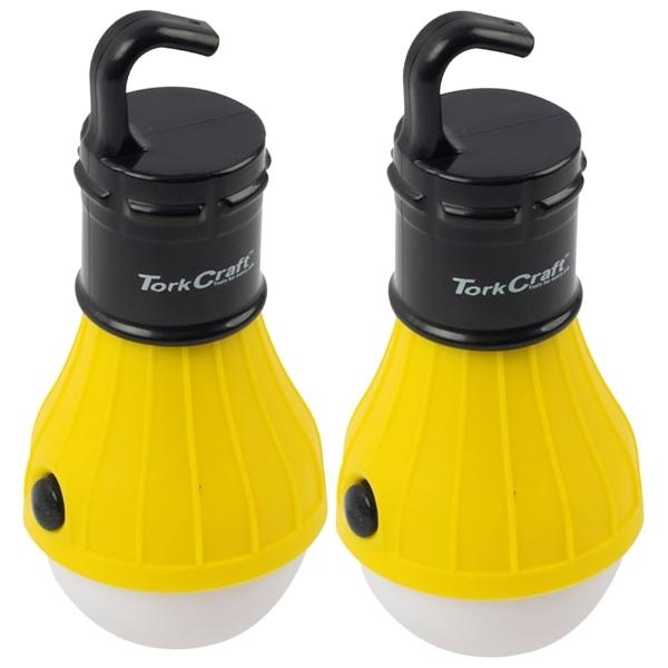 Tork Craft – Camping LED Light Bulb with Hanging Hook 60Lm – Pack of 2
