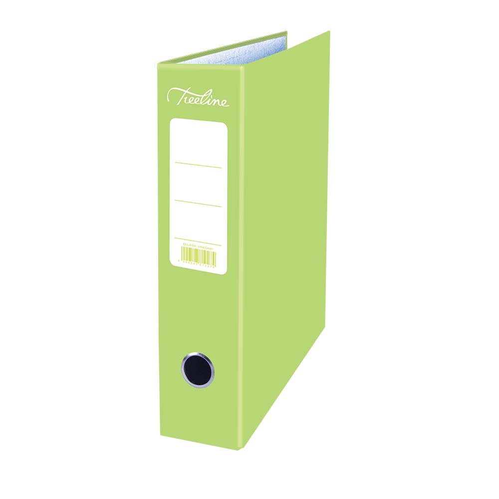 Treeline Lime Green A4 Board Lever Arch Files – Pack of 10