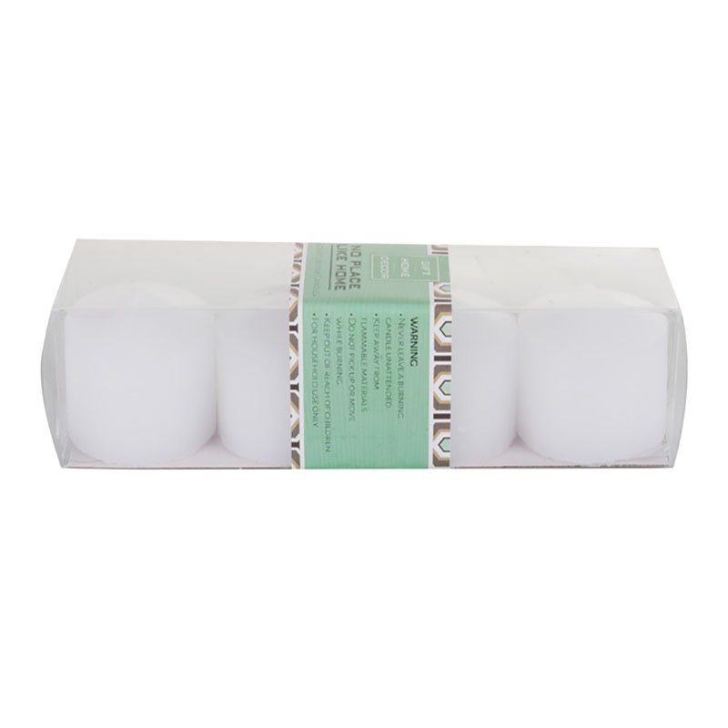 Votive Candles – Scented – White – 4 Piece