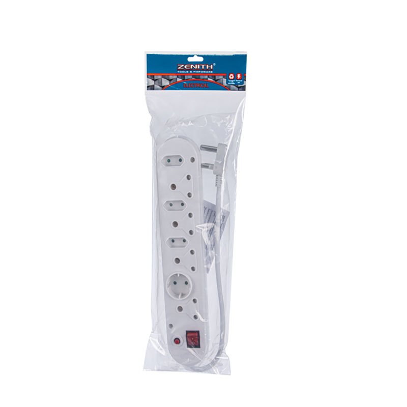 Multiplug – Surge Protector – White – 4x16amp – 4x5amp