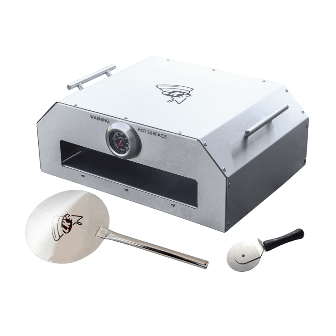 LK’s Premium Charcoal Pizza Oven with Accessories (Stainless Steel)