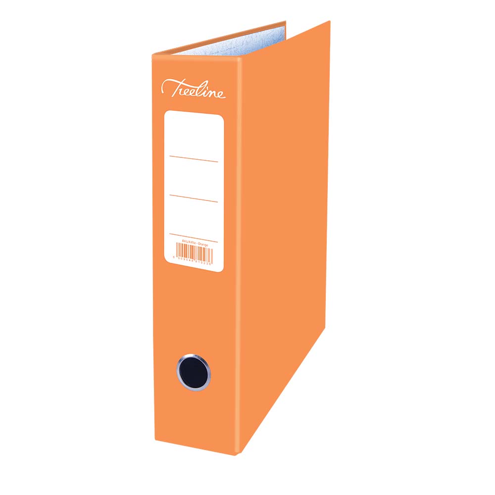 Treeline Orange A4 Board Lever Arch File – Pack of 5