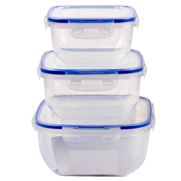 Source Direct – Storage Containers Combo – 3 Piece (400, 800 & 1400ml)