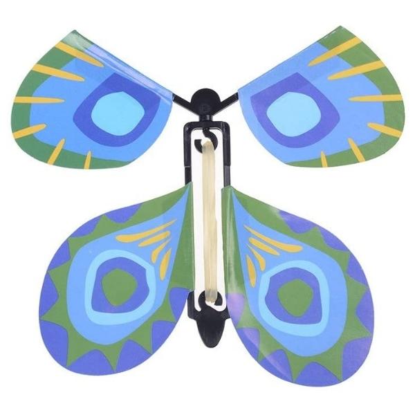 Source Direct – Flying Butterfly / Magic Wind Up Fairy Butterfly – Blue