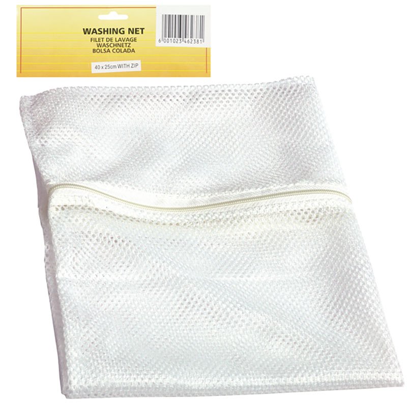 Washing Bag – Bathroom Accessories – White – Zip – 40 cm x 25 cm