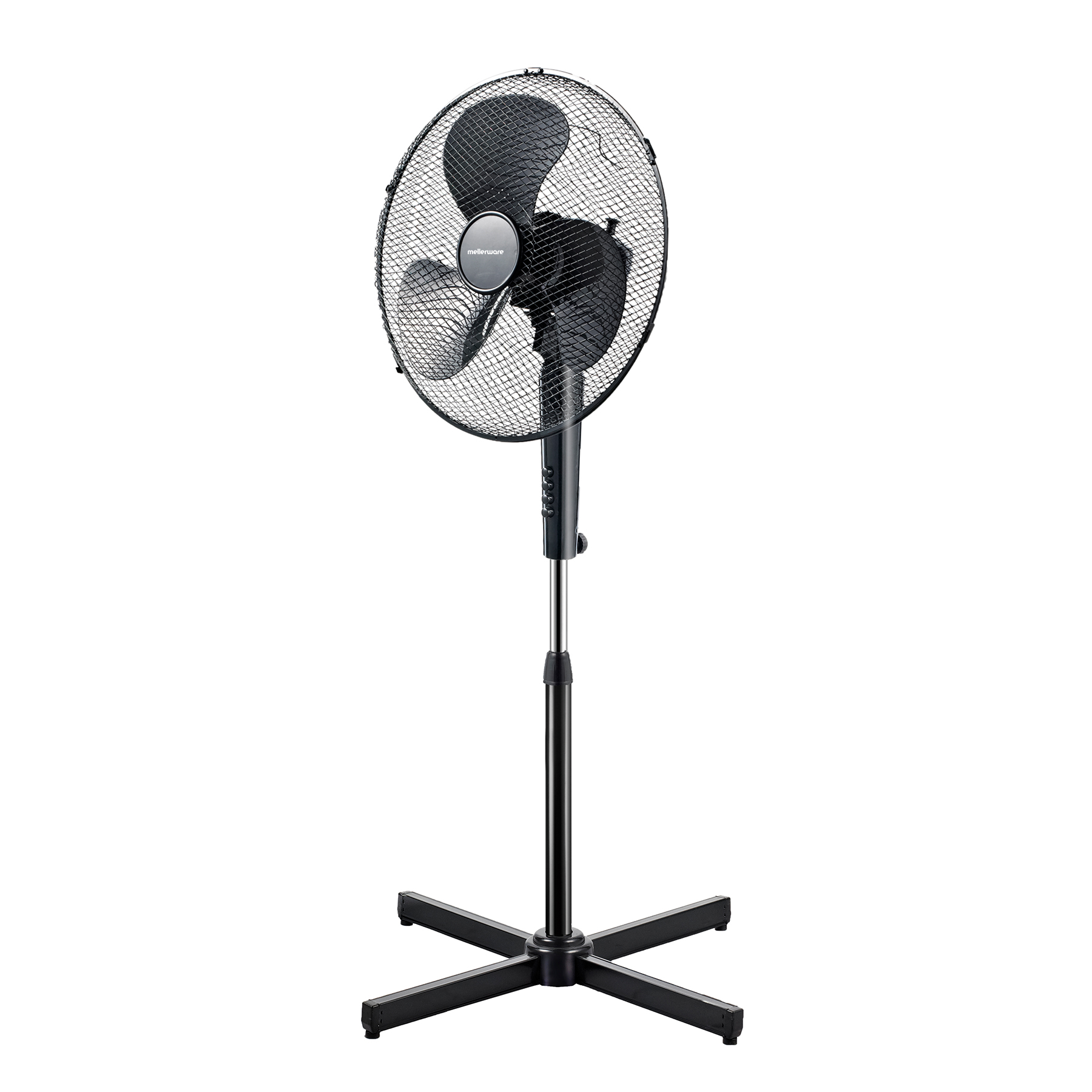 Mellerware Fan 3 Speed Pedestal Plastic Black 40cm 45W “Breeze Black”