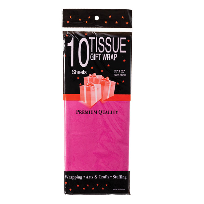Paper Tissue – Tissue Gift Wraps – Pink – 50cm x 66cm – 10 Sheets