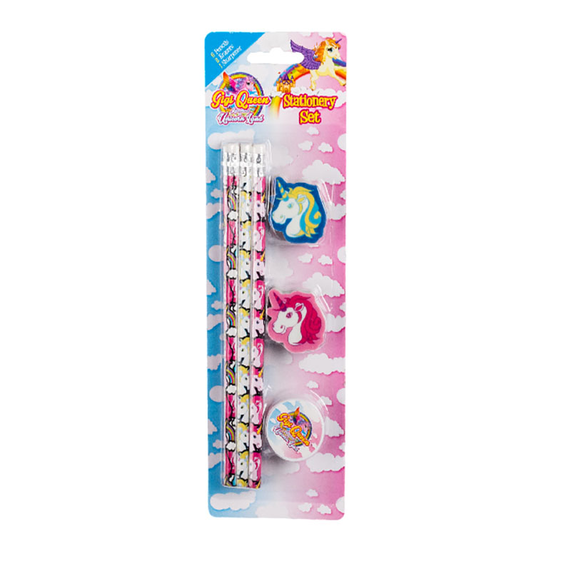 Pencil & Eraser Set – Unicorn