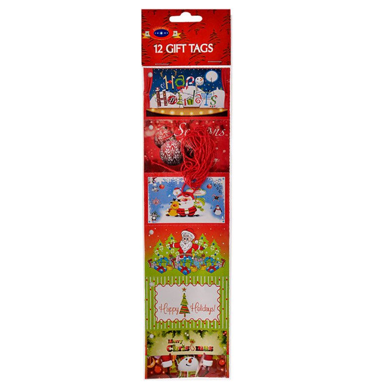 Gift Tags – Xmas – Stationery – 12 Piece