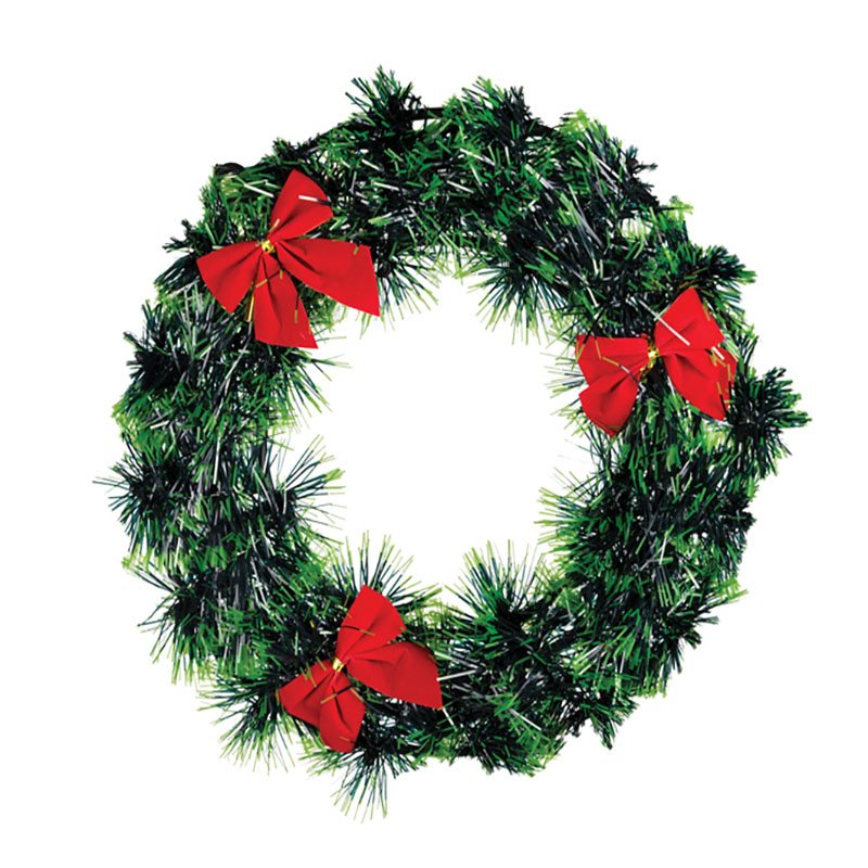 Xmas – Wreath Tinsel – 24cm