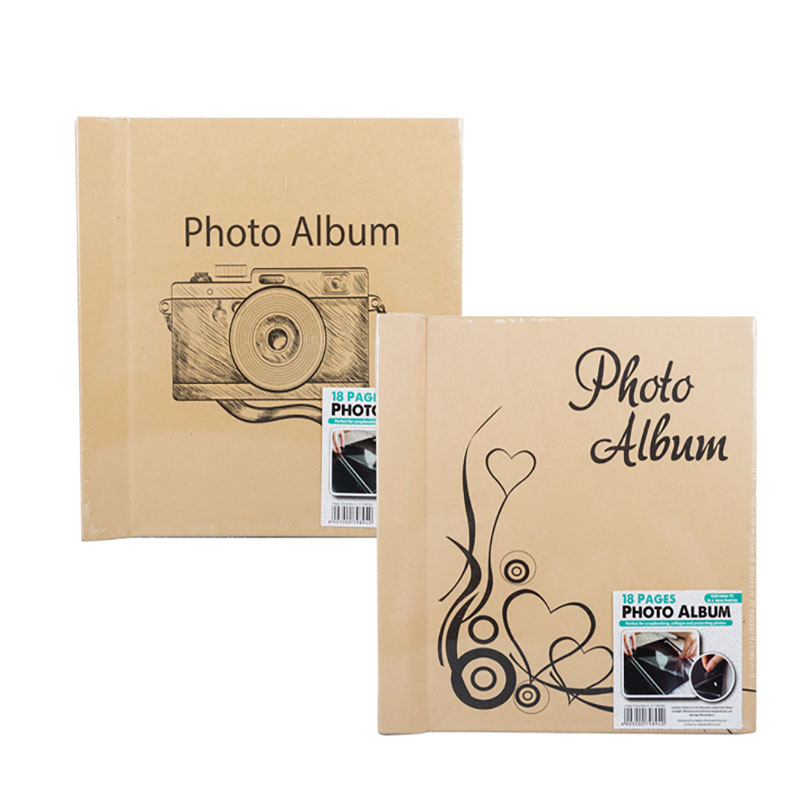 Photo Album – Gifts Ideas – Folder – Photos – 18 Pages – Black – Single