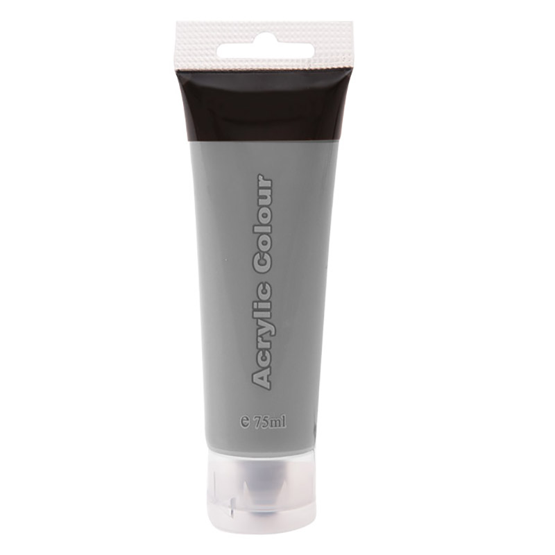 Acrylic Paint – Art & Craft – Art Supplies – Tube – Silver – 75ml – Single