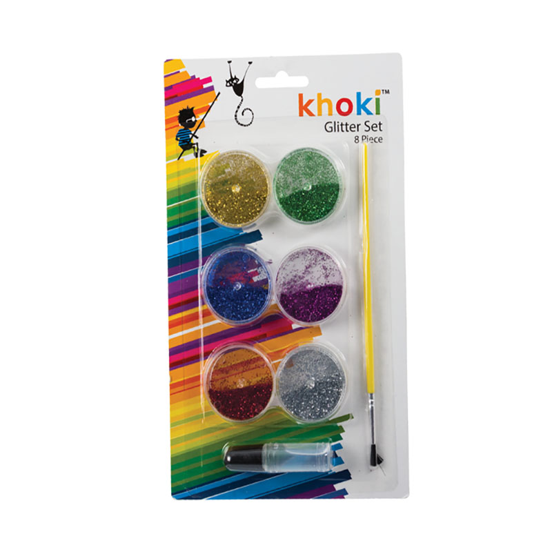 Glitter Set – Art & Craft – Assorted Materials – Assorted Colours – 8 Piece