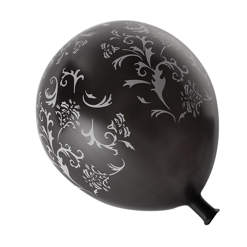 Helium Balloons – Party Accessories & Supplies – Black Design – 1 Piece