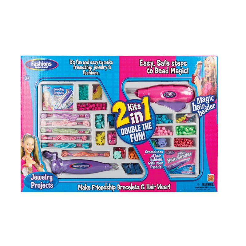 Beadmaker – Bracelet & Hair Playset – 2 In 1