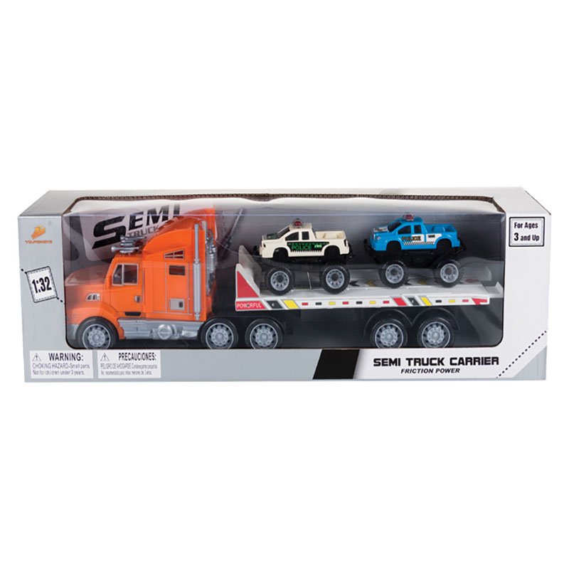 Vehicle – Truck & Trailor – Playset – With 2 Cars
