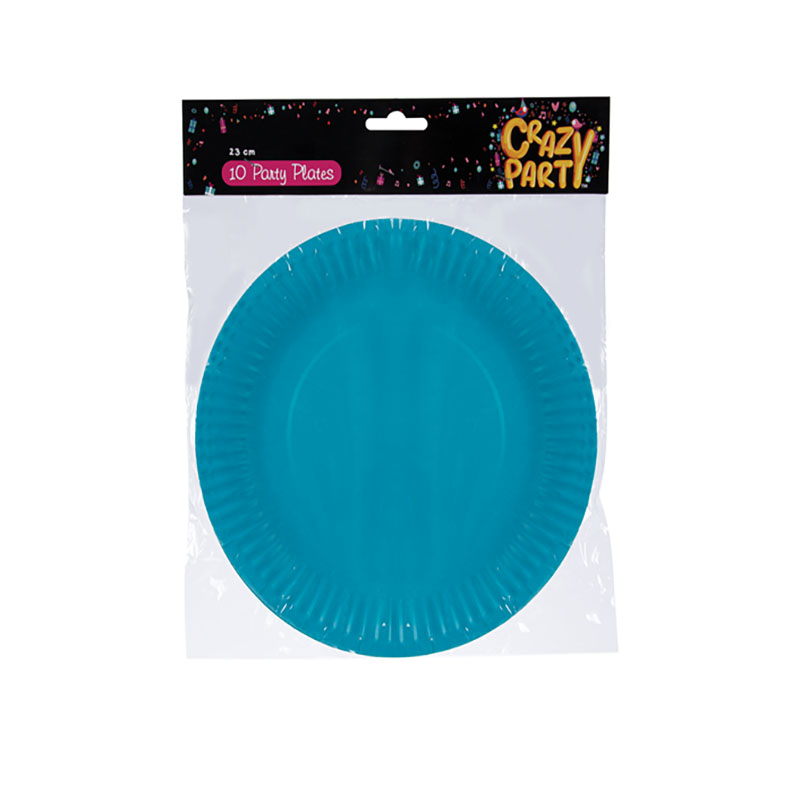 Party Plates – Paper – Light Blue – 23cm – 10 Piece